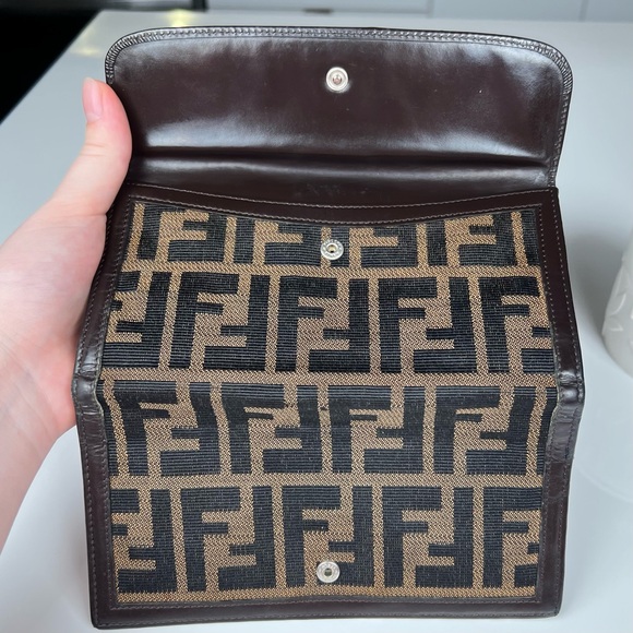 Fendi Zucca Long Canvas Wallet - Picture 3 of 7